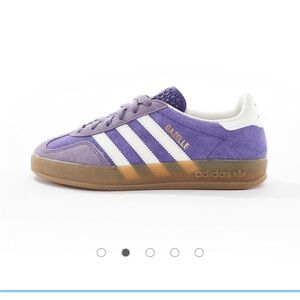 Adidas Gazelle Violet and White Shoes